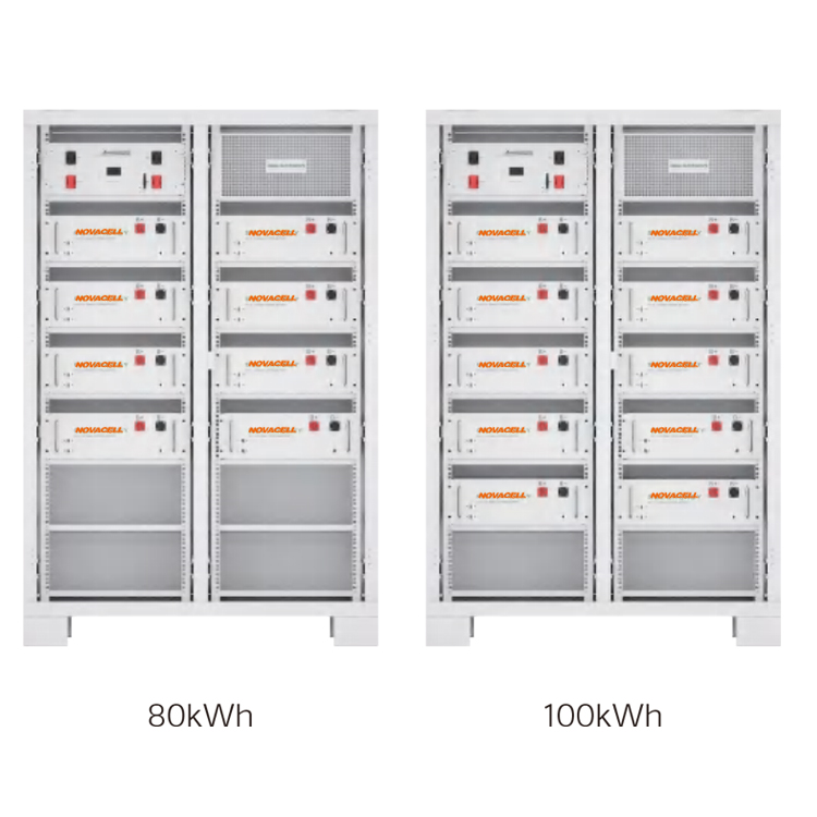 NOVACELL 10.24KWH Module N80K~N130K 81.92kWh 102.4kWh 122.88kWh 133.12kWh BMS Inverter Lithium Ion Energy Storage Solar Battery Packs 6500+ Life Cycles-