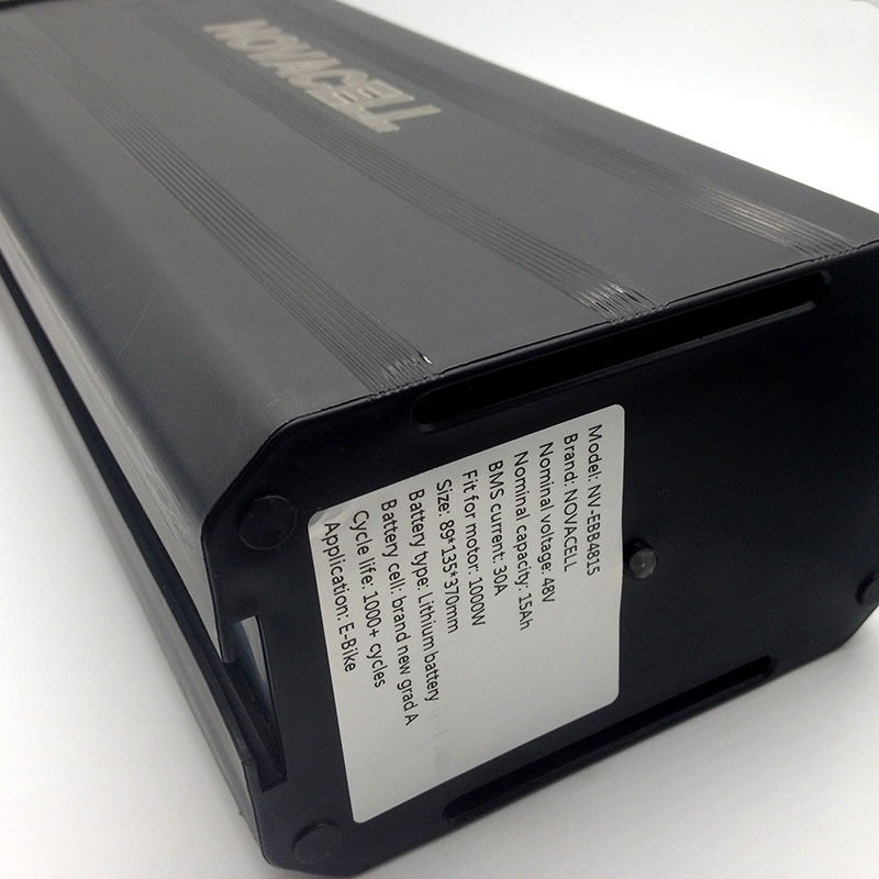 NOVACELL 36V 48V 15Ah 20Ah electric bike battery pack
